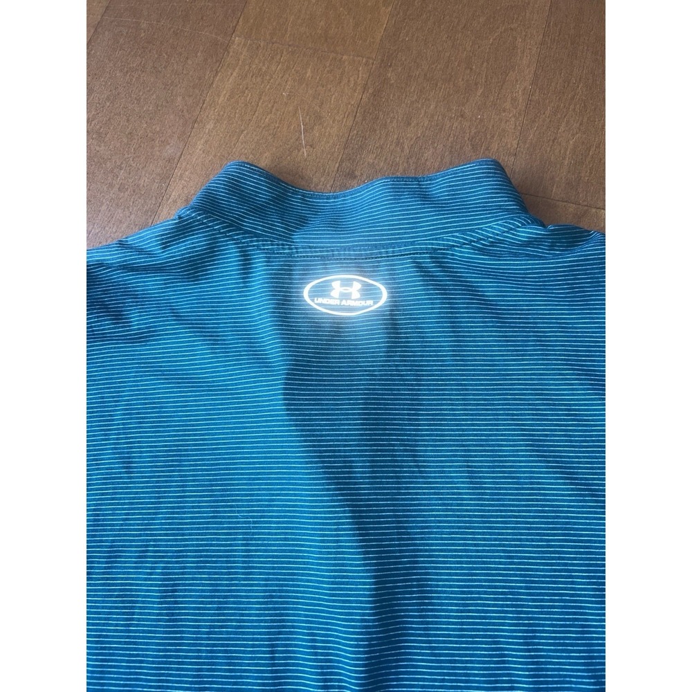 Under Armour UA 1/4 Zip Shirt Mens Pullover Top Run Threadborne 2XL Fitted - Picture 7 of 8